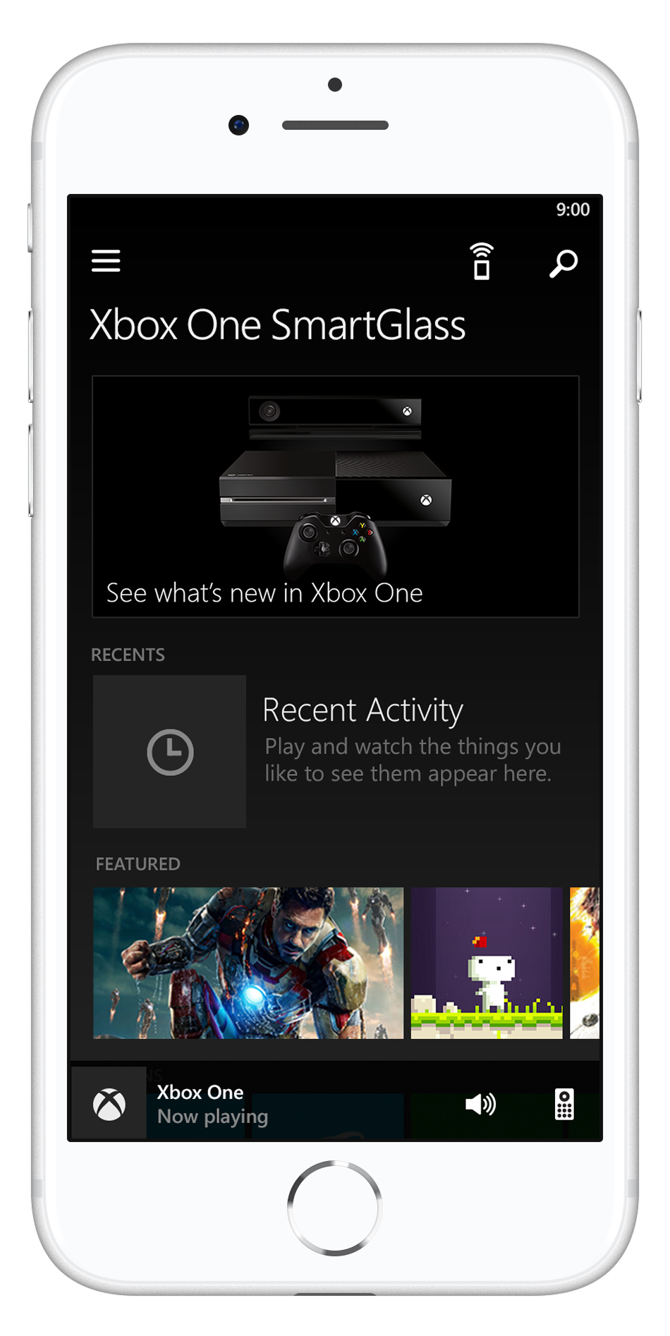 Xbox SmartGlass phone companion