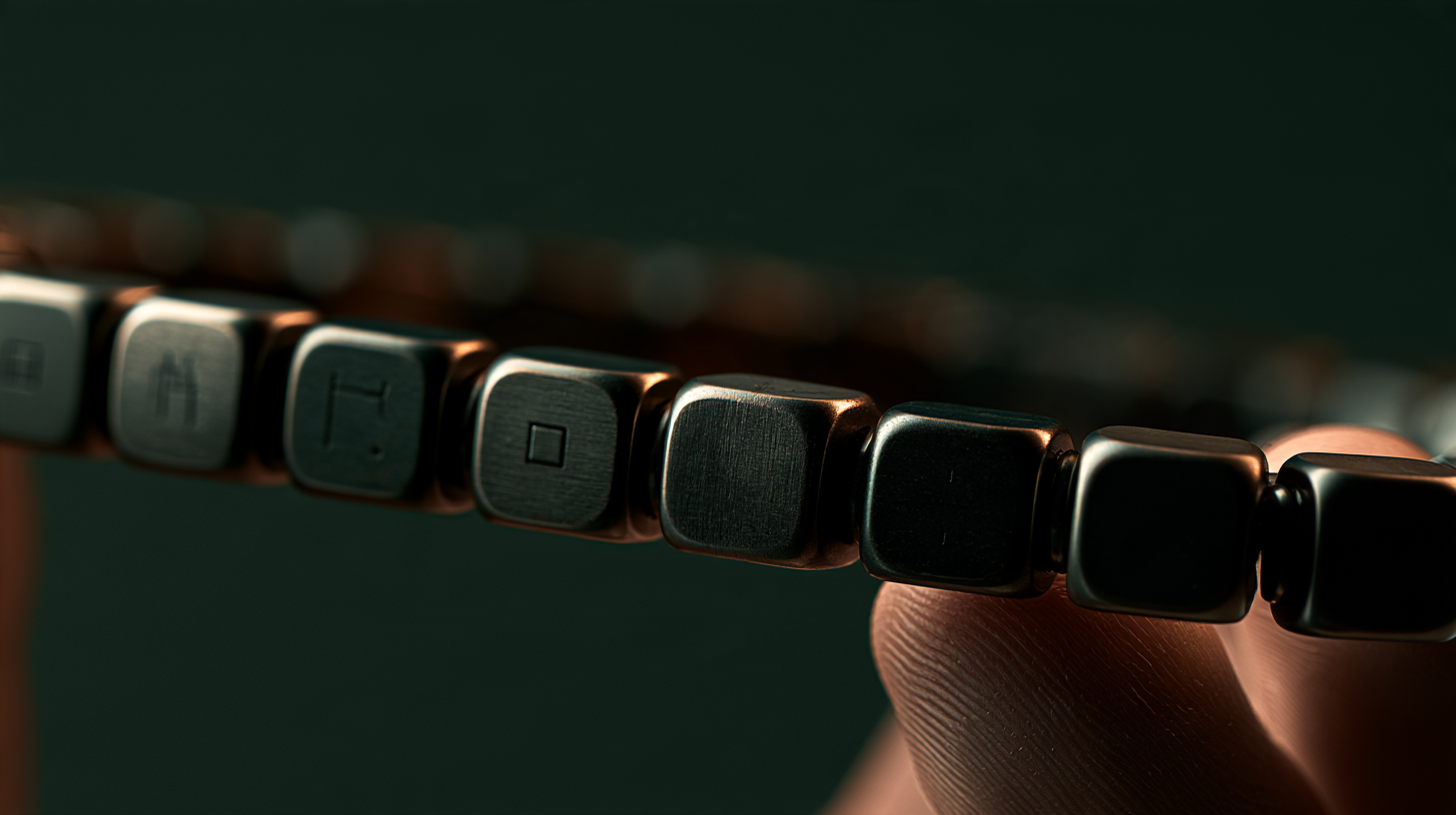 Close tactile detail of modular physical controls.