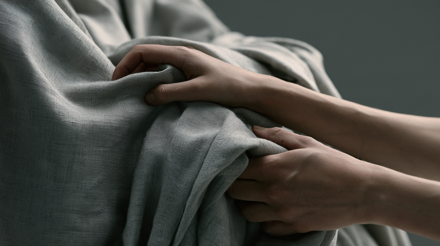 A tactile surface deforms beneath a hand.
